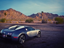 Bugatti in desert (click to view)
