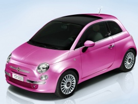 Fiat 500 roz barbie (click to view)