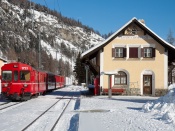 Gara de tren in munti