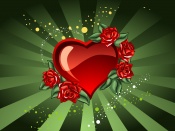 Inima cu trandafiri