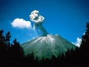Vulcan in eruptie